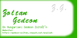 zoltan gedeon business card